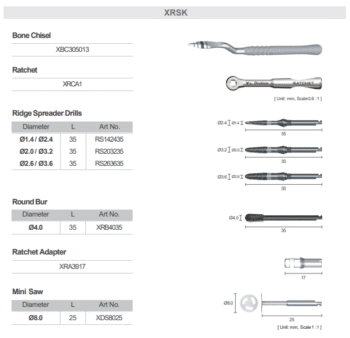 Dentium Ridge Spreader Kit (XRSK)
