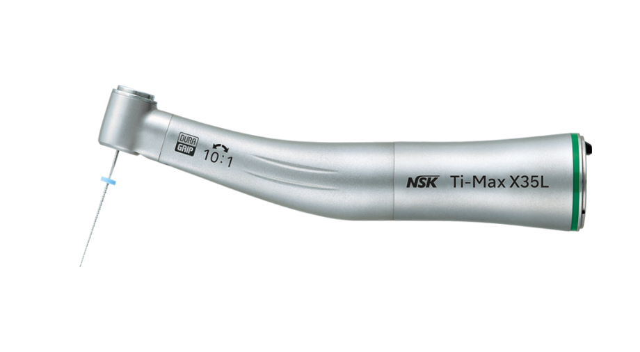 NSK Ti-Max X35L 10:1 Reduction 60° Reciprocating Optic Endo CA for HF Model: X35L NSK Ti-Max X35L 10:1 Reduction 60° Reciprocating Optic Endo CA for HF Model: X35L
